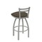 Holland Bar Stool Co 25" Low Back Swivel Counter Stool, Nickel Finish, Canter Earth Seat 41125AN006 - alternate 2